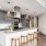kitchen with island and seating