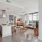 kitchen with large island and view of the living room 