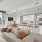 living room and kitchen with large windows