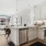 kitchen with white cabinets and stainless steel appliances