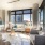 living area that includes ample seating spaces and bright lighting
